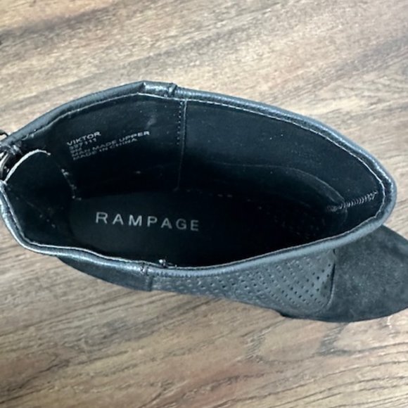 Black Mesh Ankle Boots Size 9 - Picture 5 of 6